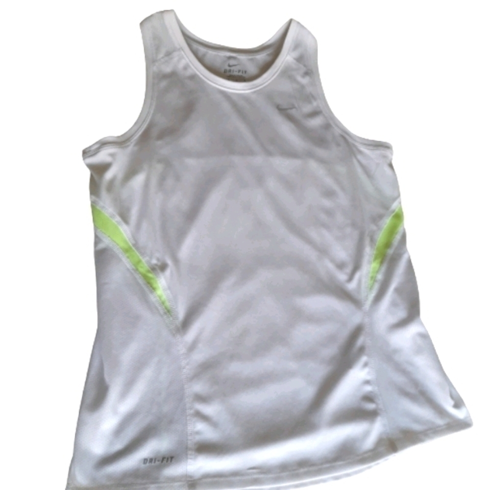 Nike Dry Fit Tank Athletic Running Women's size Medium White